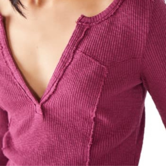 Free People Give Me A Little Bell Sleeve Rib Top - Picture 2 of 14